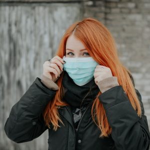 girl with mask